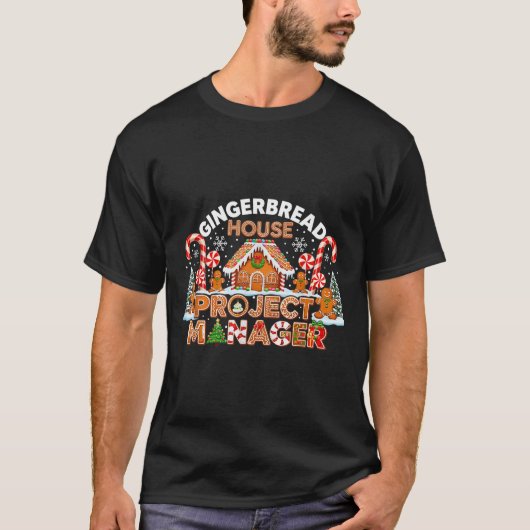 Kerstman Kostuum, Kersthuis Project T-shirt (Voorkant)