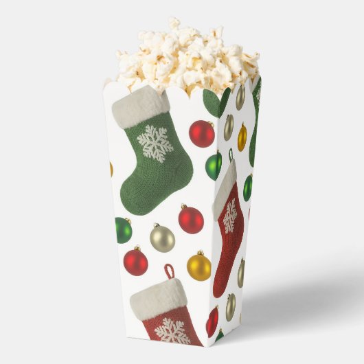 Kerstman Kous Bedankdoosjes (Popped)