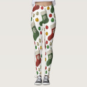 Kerstman Kous Leggings (Voorkant)