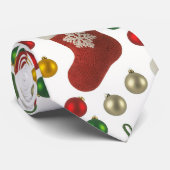 Kerstman Kous Stropdas (Opgerold)