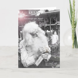 Kerstman & Krabben Feestdagen Kaart