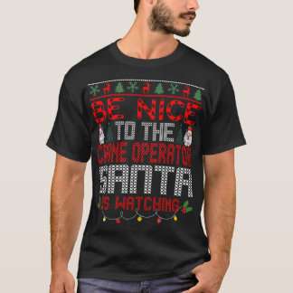 Kerstman Kranoperator Cadeau T-shirt