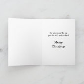 Kerstman krijgt koekjes kerst Kaart (Binnen)