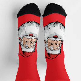 Kerstman Kunst Sokken
