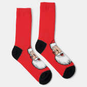 Kerstman Kunst Sokken (Rechts)