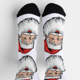 Kerstman Kunst Sokken