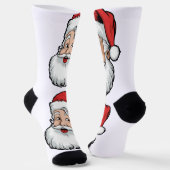 Kerstman Kunst Sokken (Gebogen)