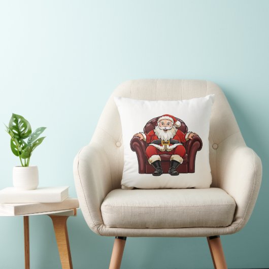 Kerstman Kussen (Stoel)