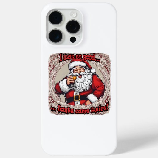 Kerstman kwam twee keer! Case-Mate iPhone case (Achterkant)