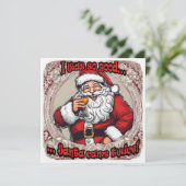 Kerstman kwam twee keer! kaart (Staand voorkant)
