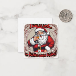 Kerstman kwam twee keer! notitiekaartje