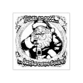 Kerstman kwam twee keer! rubberstempel (Afrduk)