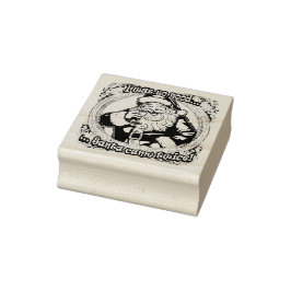 Kerstman kwam twee keer! rubberstempel