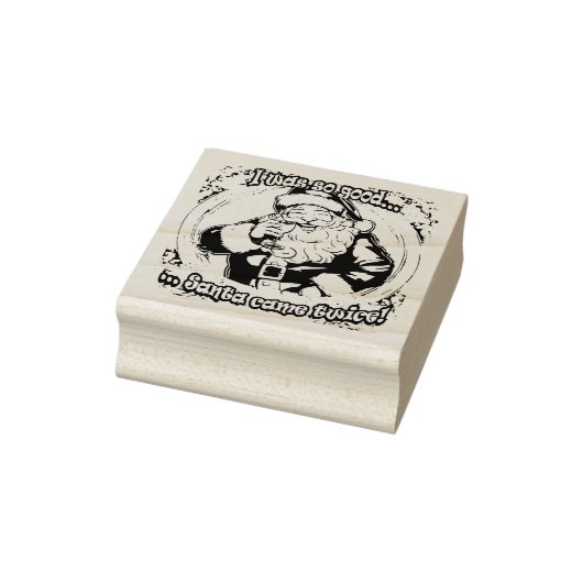 Kerstman kwam twee keer! rubberstempel (Stempel)