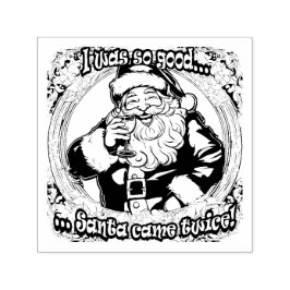 Kerstman kwam twee keer! zelfinktende stempel