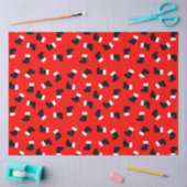 Kerstman Laarzen Kerstvakantie Patroon Rood Tissuepapier (Craft)