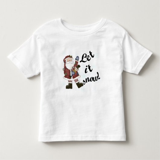 Kerstman Laat het Sneeuw T-shirts en geschenken (Voorkant)
