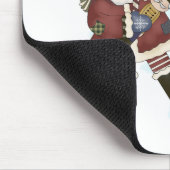 Kerstman Laat het Sneeuw T-shirts en geschenken Muismat (Hoek)