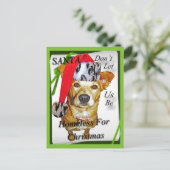 Kerstman laat ons niet dakloos zijn voor de Kaart (Staand voorkant)