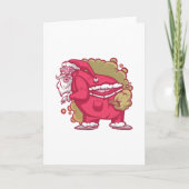 Kerstman laat scheten kaart (Voorkant)