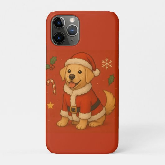Kerstman Labrador Retriever Hond Schattige Kerstmi Case-Mate iPhone Case (Achterkant)