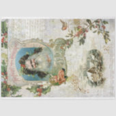  Kerstman, landschap in Robuust en muziek Tissuepapier (Voorkant)