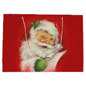  kerstman large cadeautasje (Achterkant)