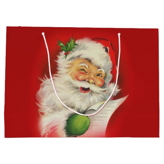  kerstman large cadeautasje (Achterkant)