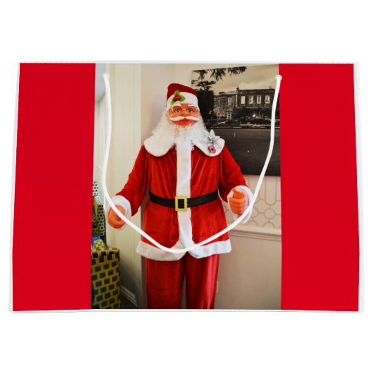 kerstman large cadeautasje (Voorkant)