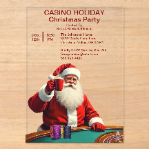 Kerstman Las Vegas Casino Style Feest