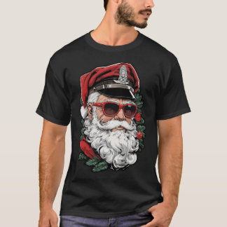 Kerstman Leather Daddyom van Finlandribute Gay Ker T-shirt