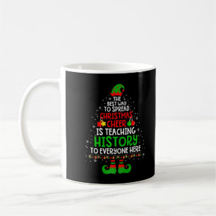 Kerstman leert geschiedenis kerstman Elf Teac Koffiemok