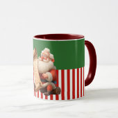 Kerstman leest de goede lijst mok (Voorkant rechts)