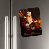  Kerstman leest een boek Magneet