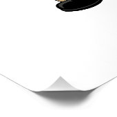 Kerstman leest perfect poster (Hoek)