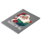 Kerstman leest verboden boeken notitieboek (Linkerzijde)