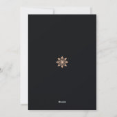 Kerstman leest vintage feestdagenkaart (Achterkant)