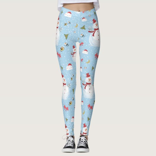 Kerstman Leggings (Voorkant)