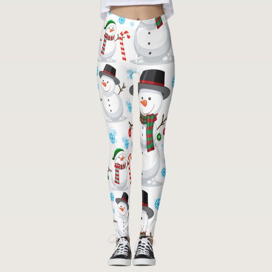Kerstman Leggings (Voorkant)