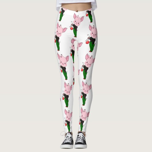 kerstman leggings (Voorkant)