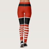 Kerstman Leggings Nabootsokken (Achterkant)