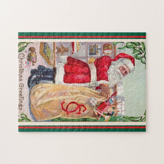 kerstman legpuzzel (Horizontaal)
