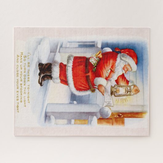  kerstman legpuzzel (Horizontaal)