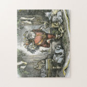 kerstman legpuzzel (Verticaal)