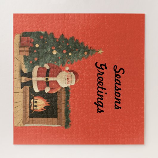 kerstman legpuzzel (Horizontaal)