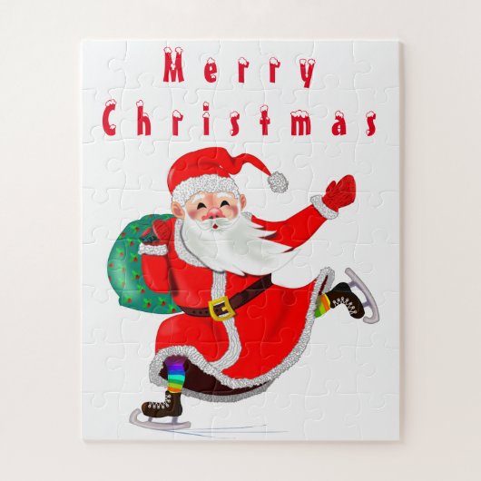 kerstman legpuzzel (Verticaal)