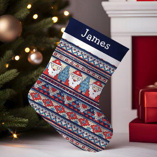 Kerstman Lelijke Kersttrui Monogram Kleine Kerstsok