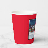 Kerstman levert boeken met Kerstmis Papieren Bekers (Rechts)