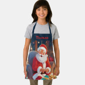 Kerstman levert Cadeaus op kerstavond Schort (Insitu)