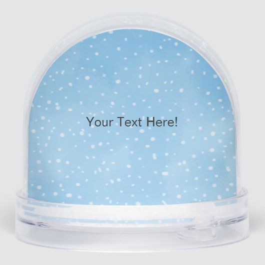 Kerstman levert Cadeaus Sneeuwbol (Achterkant)